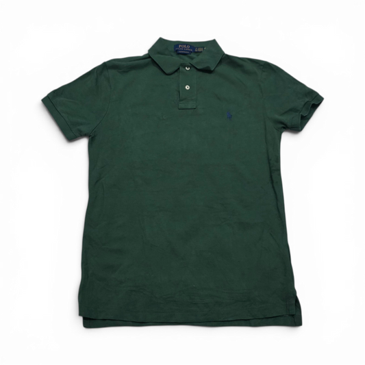 Playera Polo Ralph Lauren Chico S Custom Slimfit Verde (Usado)