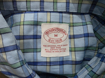 Camisa Brooks Brothers Mediana M Cuadro Azul Y Verde (Usado)