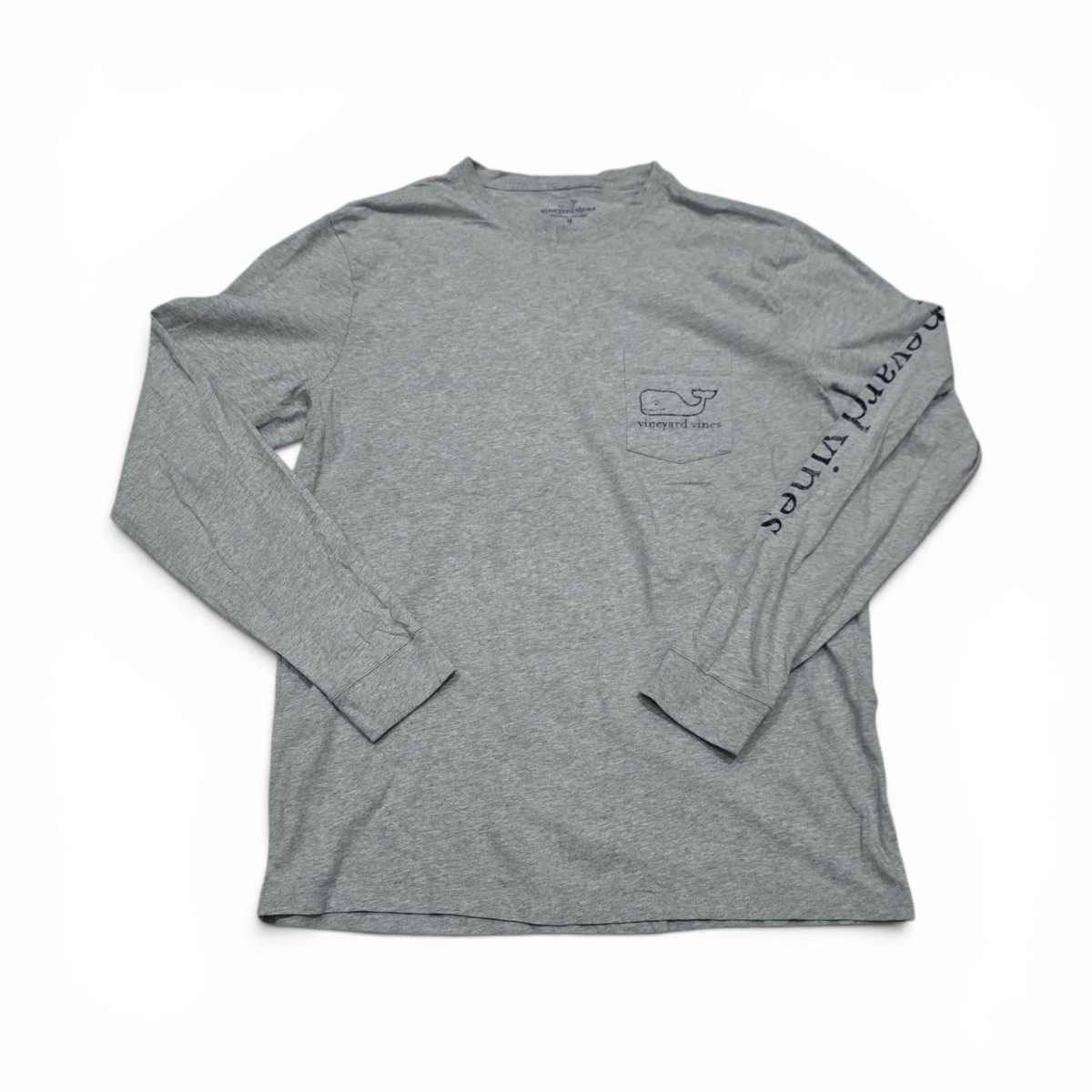 Playera Manga Larga Vineyard Vines Mediana M Gris (Usado)