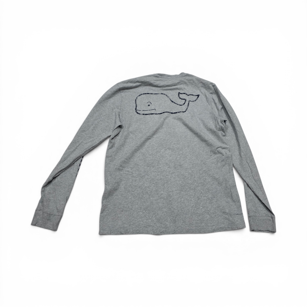 Playera Manga Larga Vineyard Vines Mediana M Gris (Usado)