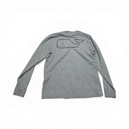 Playera Manga Larga Vineyard Vines Mediana M Gris (Usado)