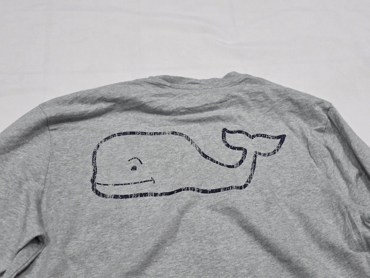 Playera Manga Larga Vineyard Vines Mediana M Gris (Usado)