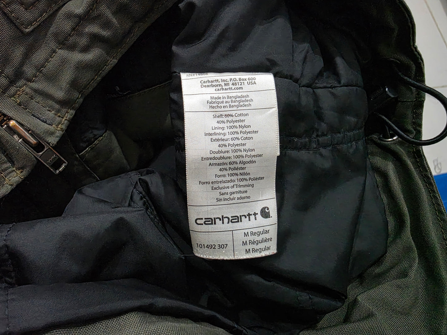 Chamarra Carhartt Mediana M Verde (Usado)