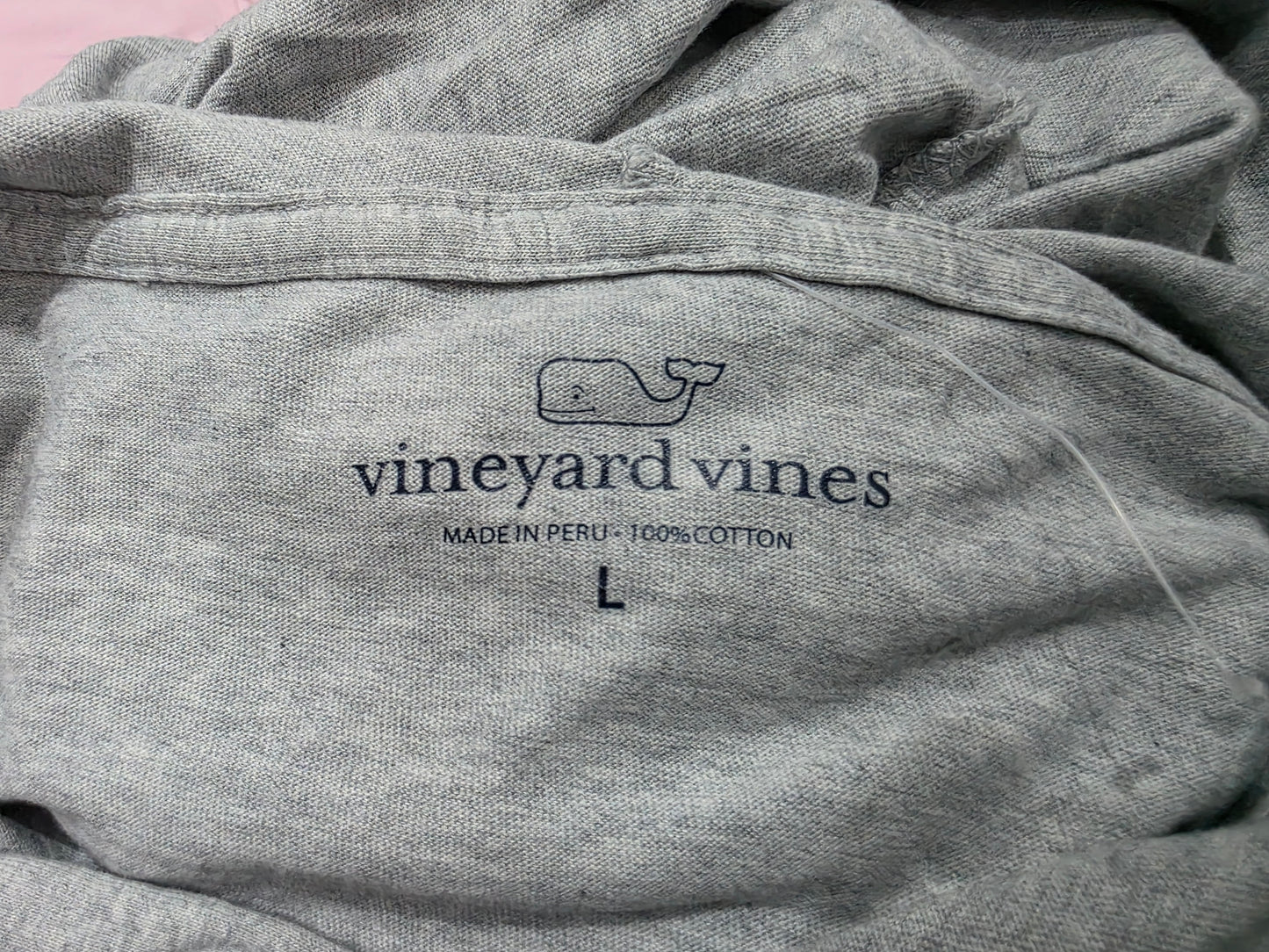 Playera Con Gorro Vineyard Vines Grande L Gris Manga Larga (Usado)