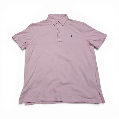 Playera Polo Knit Oxford Ralph Lauren Grande L Rosa (Usado)