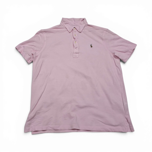 Playera Polo Knit Oxford Ralph Lauren Grande L Rosa (Usado)