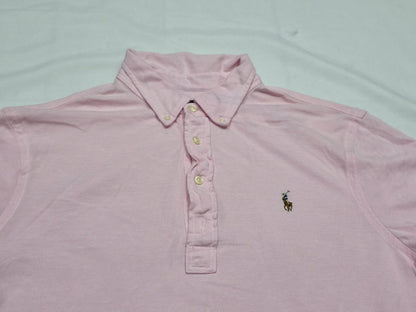 Playera Polo Knit Oxford Ralph Lauren Grande L Rosa (Usado)