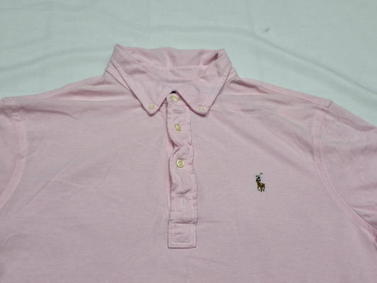 Playera Polo Knit Oxford Ralph Lauren Grande L Rosa (Usado)