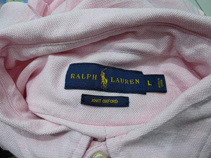 Playera Polo Knit Oxford Ralph Lauren Grande L Rosa (Usado)