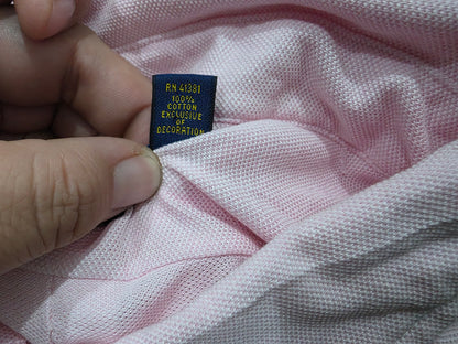Playera Polo Knit Oxford Ralph Lauren Grande L Rosa (Usado)