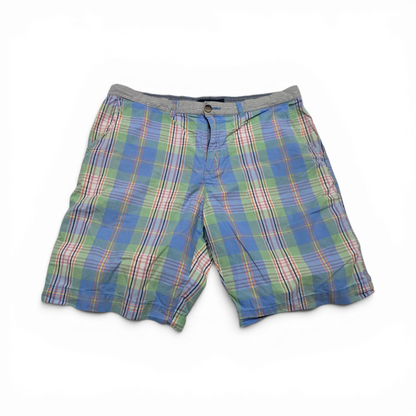 Bermuda Tommy Hilfiger Talla 36 Cuadro Azul Y Verde (Usado)