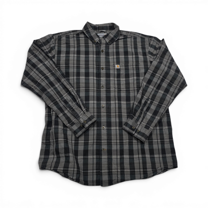 Camisa Carhartt Grande Gris Y Negro Cuadro (Usado)