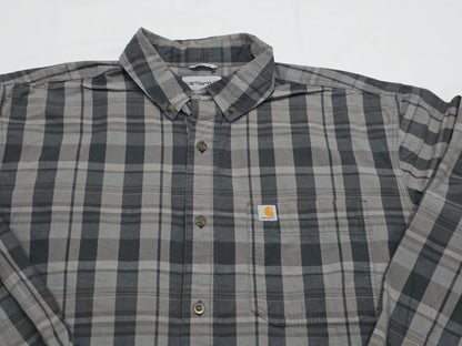 Camisa Carhartt Grande Gris Y Negro Cuadro (Usado)