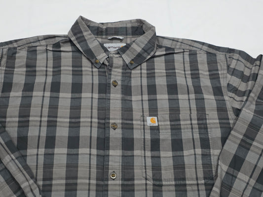 Camisa Carhartt Grande Gris Y Negro Cuadro (Usado)