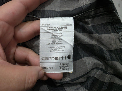 Camisa Carhartt Grande Gris Y Negro Cuadro (Usado)