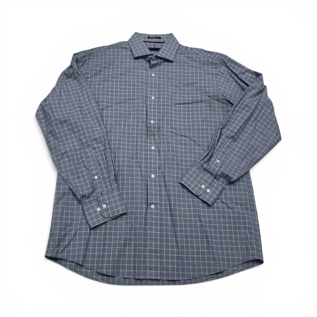 Camisa Tommy Hilfiger Grande L Cuadro Azul (Usado)