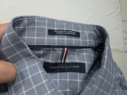 Camisa Tommy Hilfiger Grande L Cuadro Azul (Usado)