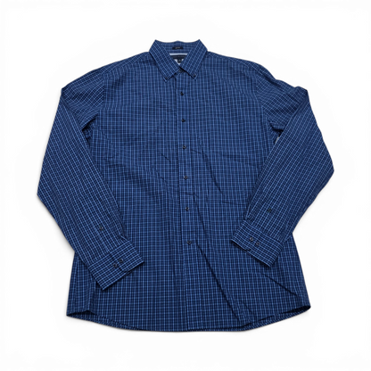 Camisa Slim Fit Tommy Hilfiger Grande L Azul Marino (Usado)