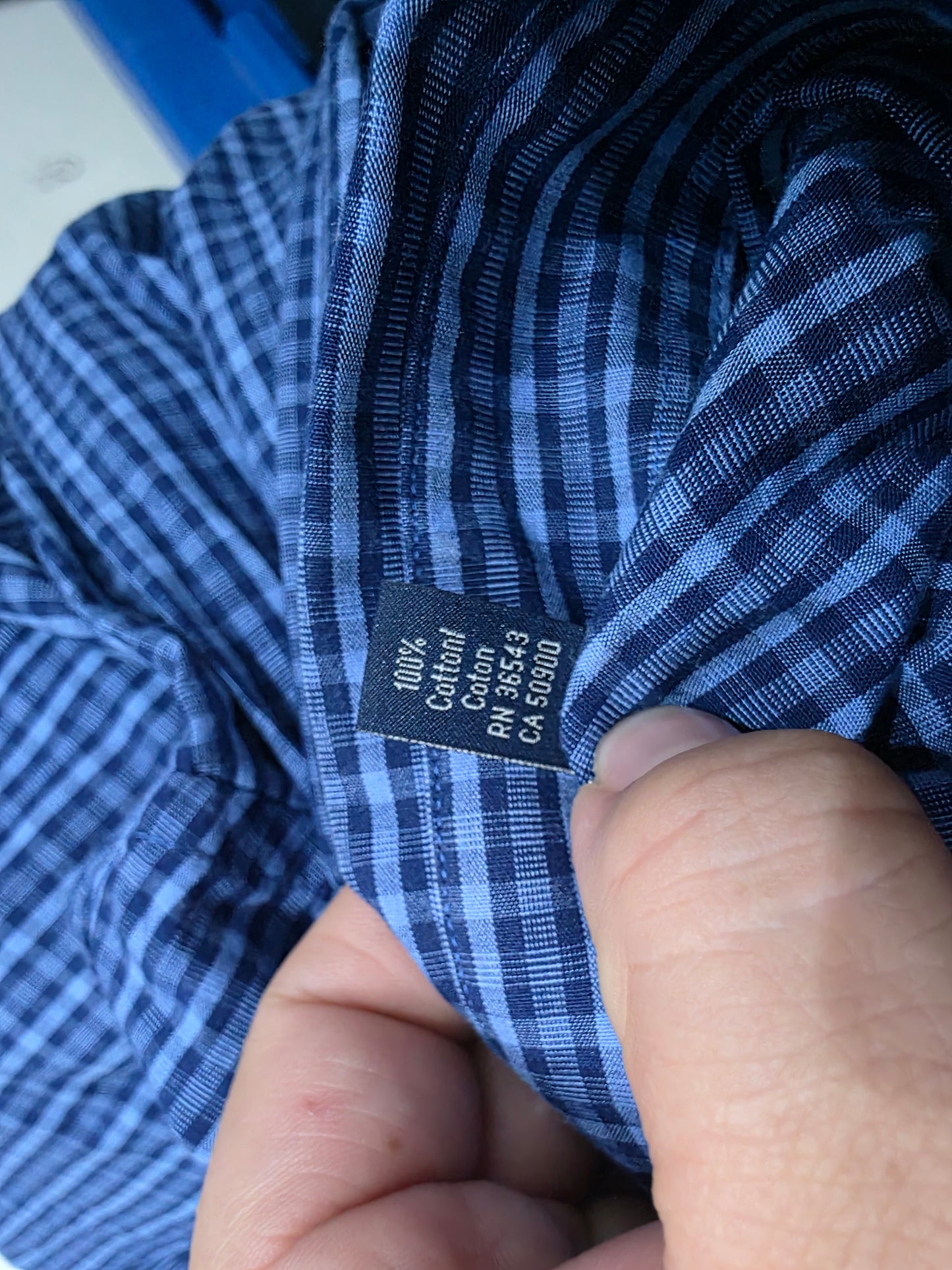 Camisa Slim Fit Tommy Hilfiger Grande L Azul Marino (Usado)