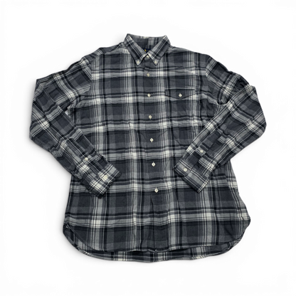 Camisa Franela Ralph Lauren Grande L Cuadro Gris (Usado)