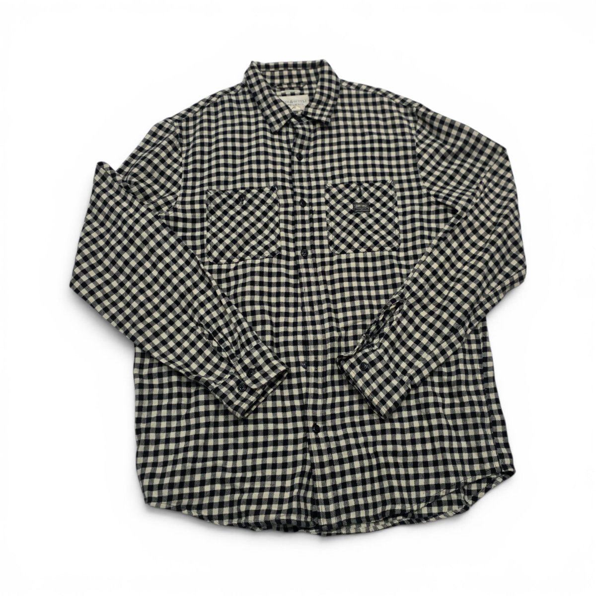 Camisa Regularfit Ralph Lauren Grande L Cuadro Beige Y Negro (Usado)
