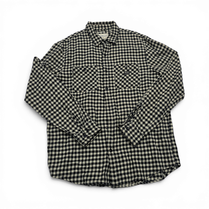 Camisa Regularfit Ralph Lauren Grande L Cuadro Beige Y Negro (Usado)