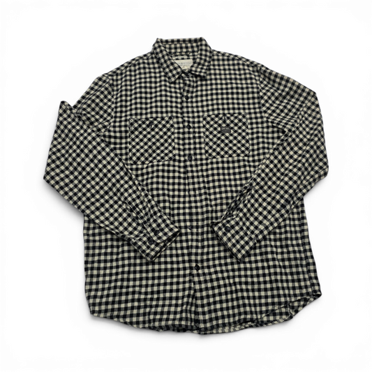 Camisa Regularfit Ralph Lauren Grande L Cuadro Beige Y Negro (Usado)