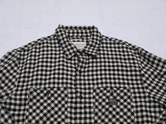 Camisa Regularfit Ralph Lauren Grande L Cuadro Beige Y Negro (Usado)
