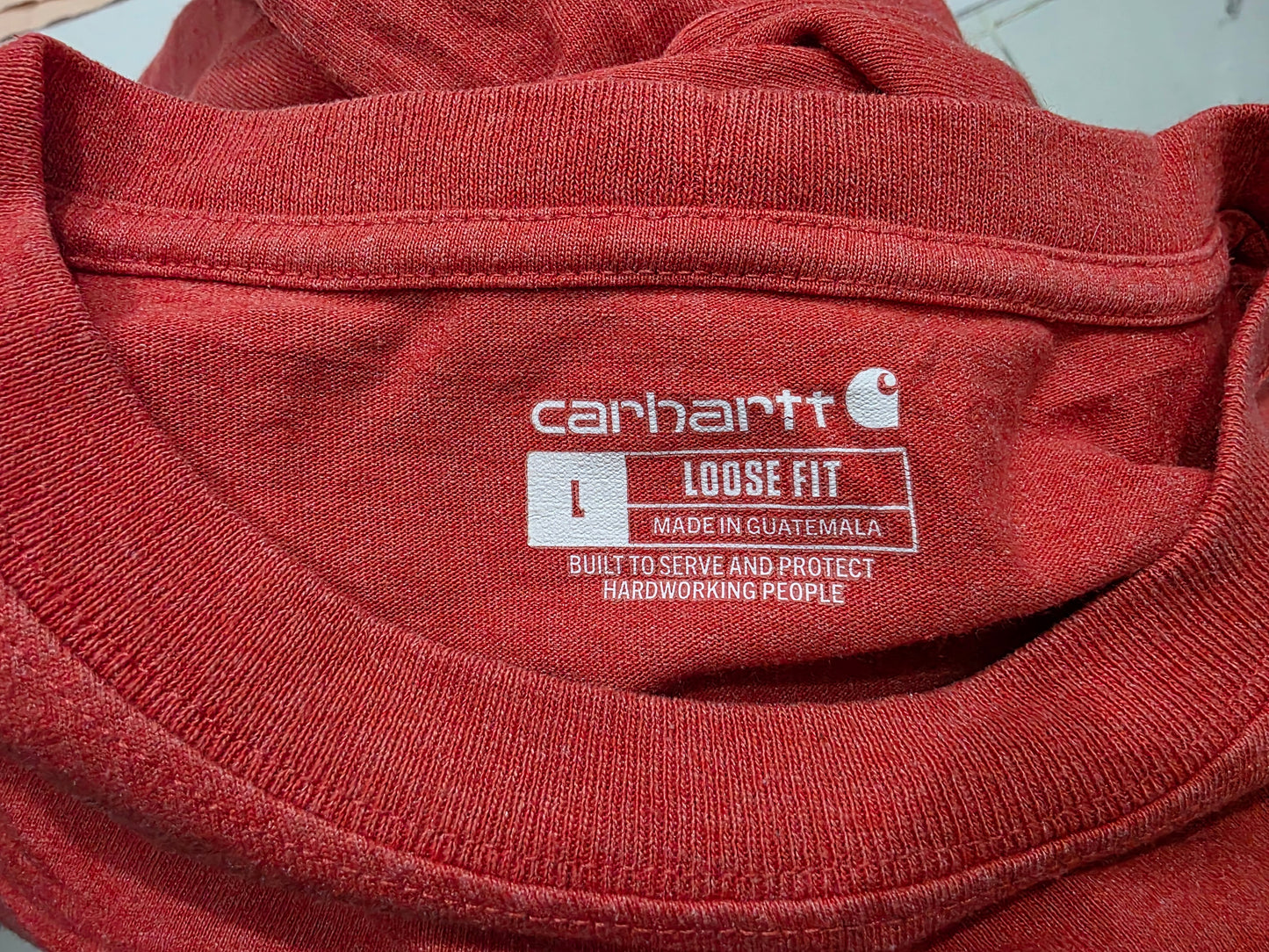 Playera Losse Fit Carhartt Grande L Coral (Usado)
