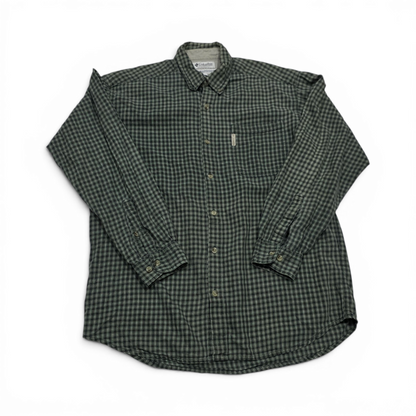 Camisa Columbia Grande L Cuadro Verde (Usado)