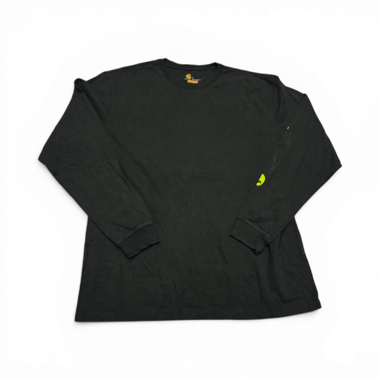 Playera Manga Larga Carhartt Grande L Verde Deslavado (Usado)