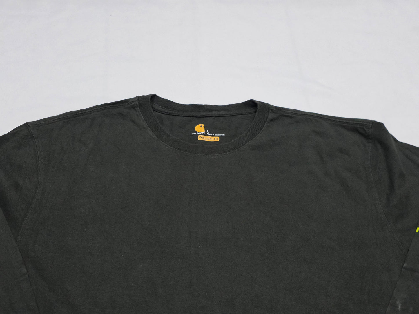 Playera Manga Larga Carhartt Grande L Verde Deslavado (Usado)