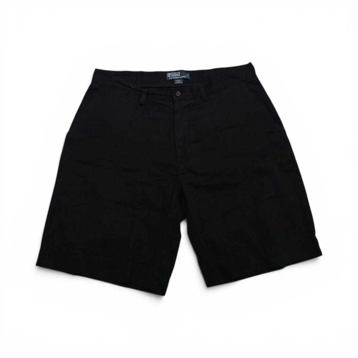 Bermuda Ralph Lauren Talla 34 Negro Pony Verde (Usado)