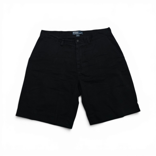 Bermuda Ralph Lauren Talla 34 Negro Pony Verde (Usado)
