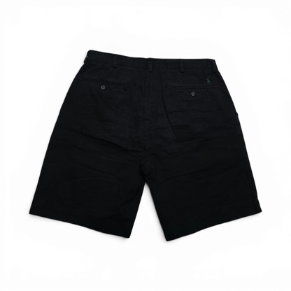 Bermuda Ralph Lauren Talla 34 Negro Pony Verde (Usado)