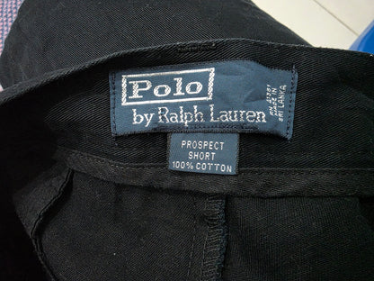 Bermuda Ralph Lauren Talla 34 Negro Pony Verde (Usado)