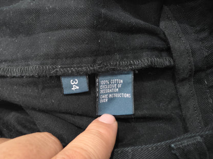 Bermuda Ralph Lauren Talla 34 Negro Pony Verde (Usado)