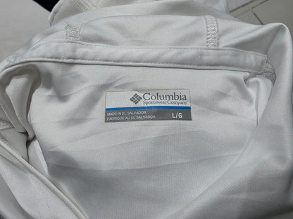 Playera Con Gorro Manga Larga Columbia Grande L Blanca (Usado)
