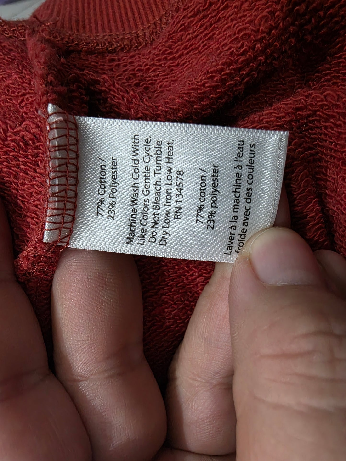Sudadera Vineyard Vines Grande L Coral Oscuro (Usado)