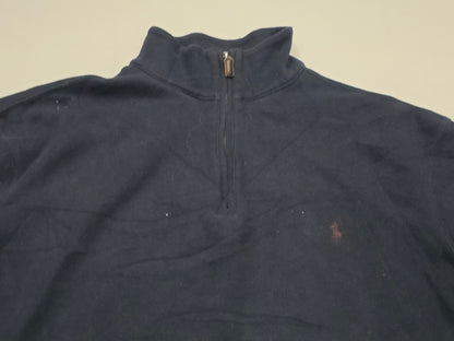 Sueter Ralph Lauren Grande L Azul Cierre Corto Azul Grande