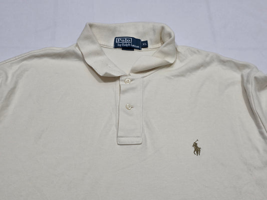 Playera Ralph Lauren Xgrande Xl Beige Pony Cafe (Usado)