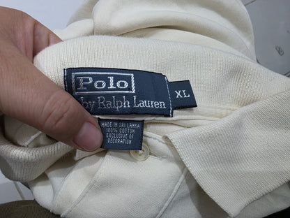 Playera Ralph Lauren Xgrande Xl Beige Pony Cafe (Usado)