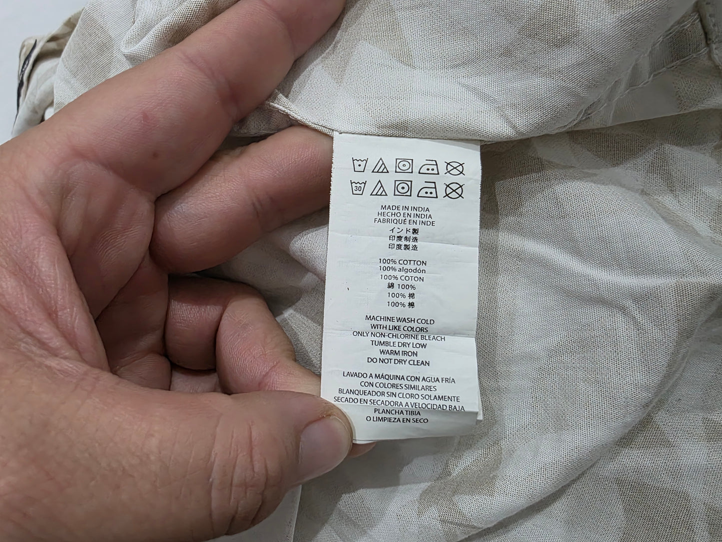 Camisa Manga Corta Michale Kors Xgrande Xl Cafe Hojas (Usado)