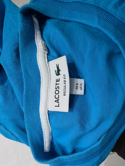 Playera Lacoste Xgrande Xl Azul Cocodrilo (Usado)