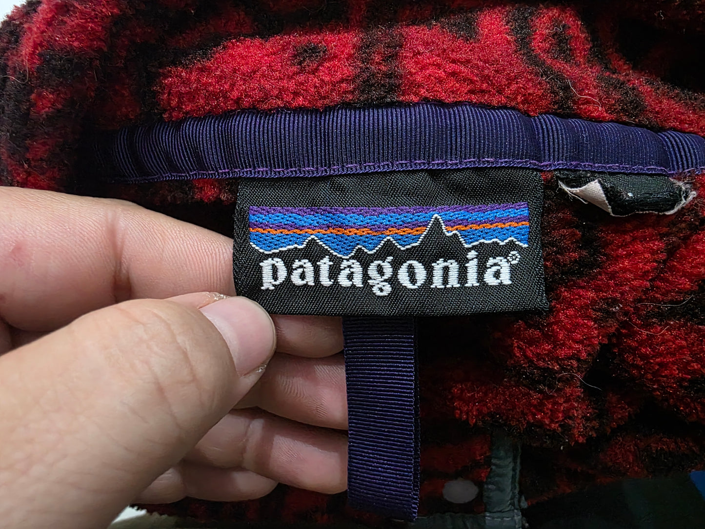 Chamarra Patagonia Xgrande Xl Roja Figuras (Usado)