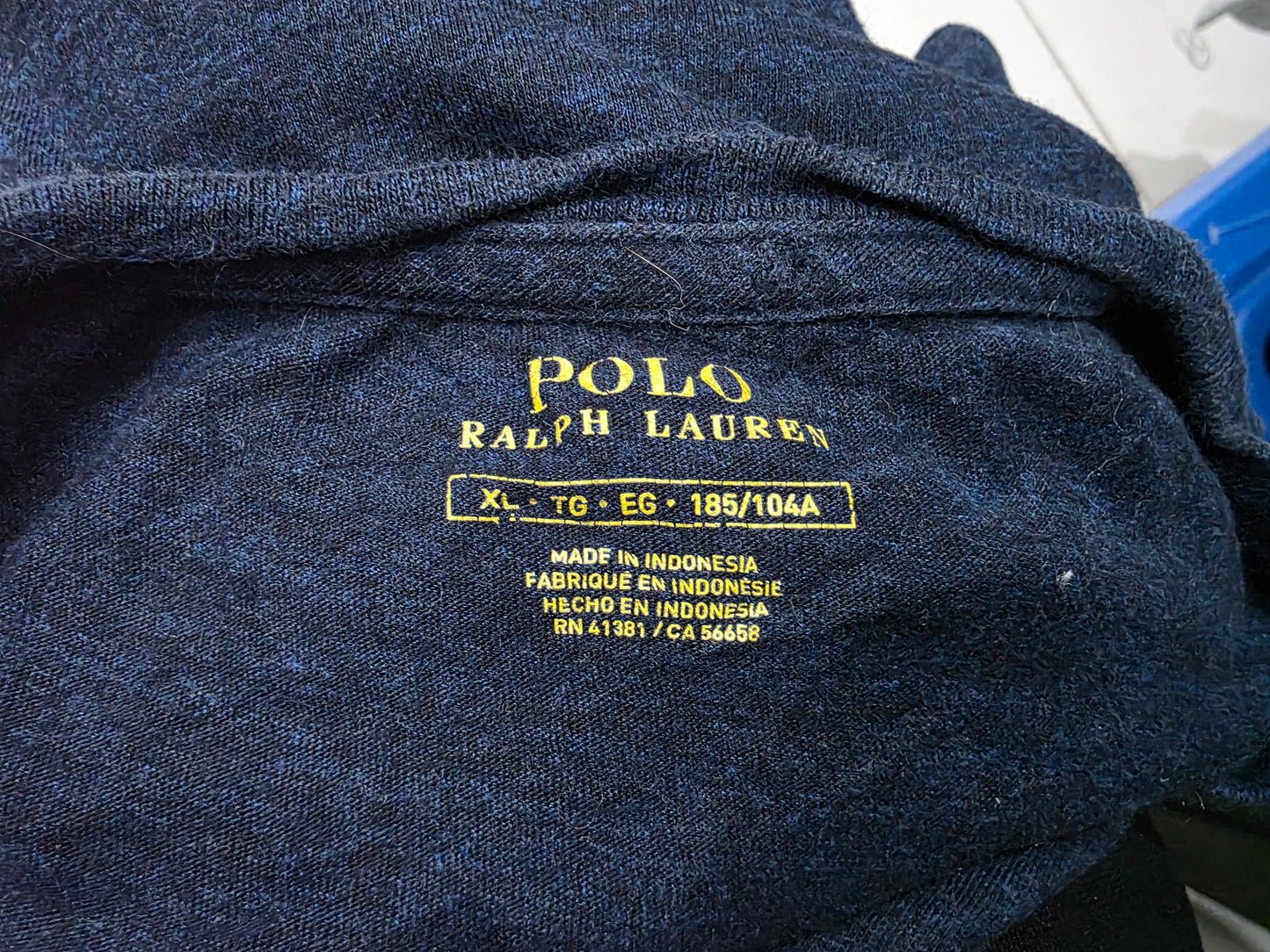 Playera Ralph Lauren Xgrande Xl Azul Pony Azul (Usado)