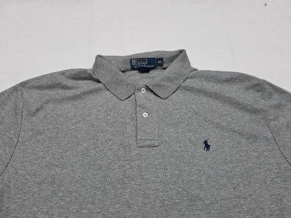 Playera Polo Ralph Lauren Xgrande Xl Gris Pony Negro (Usado)
