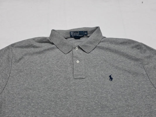 Playera Polo Ralph Lauren Xgrande Xl Gris Pony Negro (Usado)