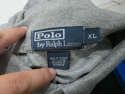 Playera Polo Ralph Lauren Xgrande Xl Gris Pony Negro (Usado)