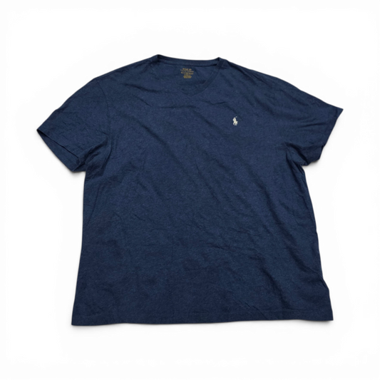 Playera Classicfit Ralph Lauren Xgrande Xl Azul Pony Blanco (Usado)